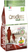 croquettes pour chien Super Prémium Crockex Wellness Agneau