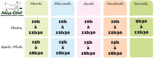 horaire magasin 31